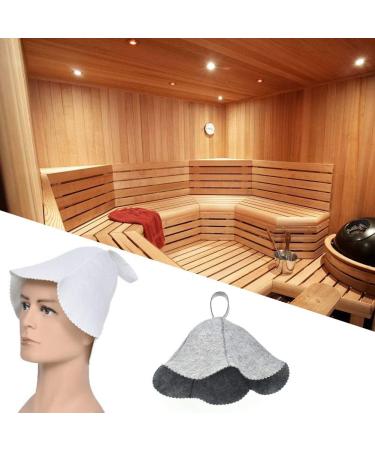 Premium Gray Sauna Hat - Unisex Felt Sauna Cap for Home & Spa | Essential Sauna Accessory - Buy Online on GoSupps.com