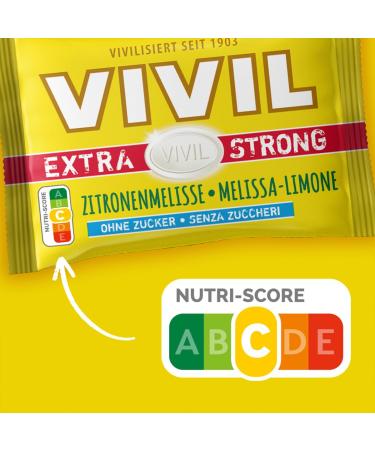 VIVIL Extra Strong Lemon Balm Pastilles - Sugar-Free & Vegan | 3-Way Pack (3 x 25g) - Refreshing Lemon Flavor - Buy Online on GoSupps.com