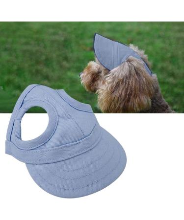 Tnfeeon Pet Baseball Cap for Dogs & Cats - Adjustable Stripes Sunbonnet with Ear Holes - Summer Outdoor Hat (S-Blue) - Perfect for Pet Parents - Buy Online on GoSupps.com