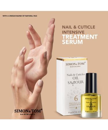 Nail Oil Saviour - Repair Treatment for Dry, Split Nails - 9ml - Organic Argan, Jojoba & Almond Oil - Made in Spain - Buy Online on GoSupps.com