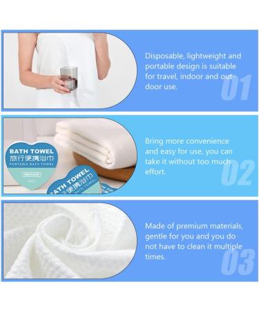 Beaupretty 5pcs Compressed Bath Towels & Makeup Remover Wipes - Travel-Friendly Nonwoven Tissue Tablets - Buy Online on GoSupps.com