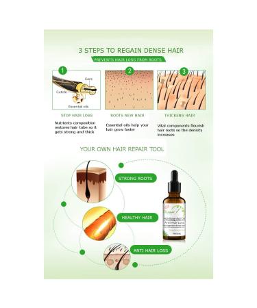 DISAAR BEAUTY Hair Growth Essential Oil 30g - Natural Plant Dry Growth Essence for Anti Hair Loss and Scalp Treatments with Genseng for Dense Hair - Buy Online on GoSupps.com