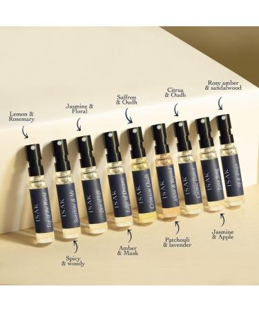ISAK Fragrances Discovery Perfume Pack For Women & Men 8 To 10 Hours Long Lasting Luxury Unisex Fragrances Premium Parfum Combo For All Occasions & Valentines Day Gift 9x3 ml (0.10 Fl oz) Each - Buy Online on GoSupps.com