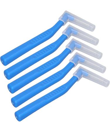 Braces Interdental Brushes - L-Shaped 5 Pack | Effective Cleaning & Plaque Removal for Dental Care - Blue - Buy Online on GoSupps.com