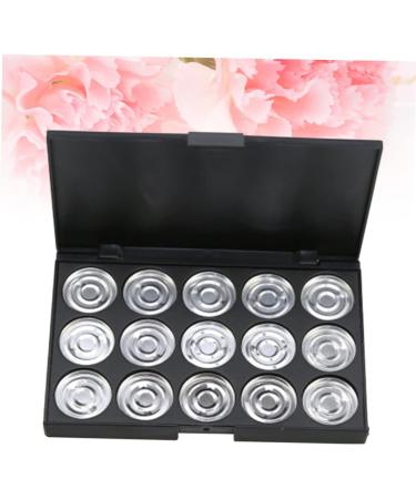 Outanaya 15 Eyeshadow Case Empty Cosmetic Travel Makeup Case Cosmetic Cases for Traveling Empty Makeup Silver - Buy Online on GoSupps.com