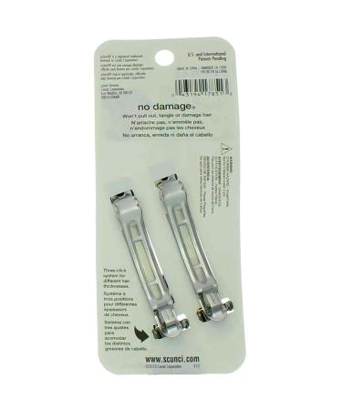 Scunci No-Slip Auto Clasp Barrettes - 2 ea, Pack of 6 - Assorted Colors - Buy Online on GoSupps.com