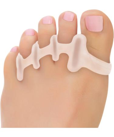 Collections Etc Pain Relief Gel Toe Straighteners - Set of 2 (White, One Size) - Buy Online on GoSupps.com