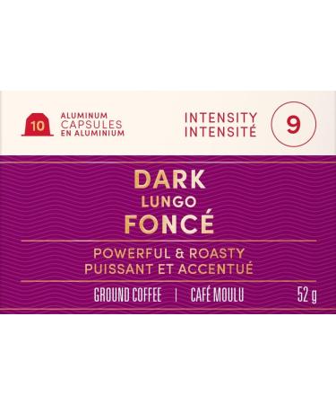 Tim Hortons Dark Lungo Capsules Nespresso Original Line Compatible Capsules 10 Count Dark Lungo 10 count (Pack of 1) - Buy Online on GoSupps.com