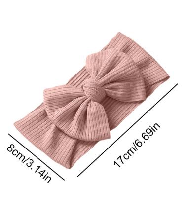 Buy WEIESCIE Baby Girls Nylon Headbands - Newborn Toddler Hairbands & Bows in Pink & White | Stylish Hair Accessories for Children - International Shipping Available - Buy Online on GoSupps.com