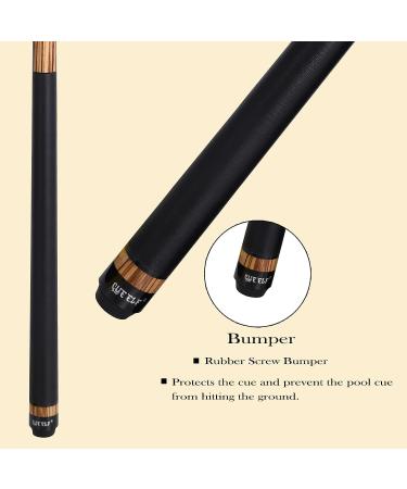 CUEELF Heavy Hitter Jump Break Pool Cue 3-Piece Canadian Maple Shaft 19.5 oz - Billiards Stick - Buy Online on GoSupps.com