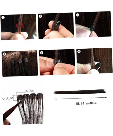 DOITOOL Seamless Wigs Tape in Hair Twisted Braid Afro Wig Human Hair Seamless Hair Extention Grip Tape Double-sided Adhesive Wigs Perm Hair Glue Tape Invisible Adhesive Tape 40.00X4.00X0.30CM Black - Buy Online on GoSupps.com