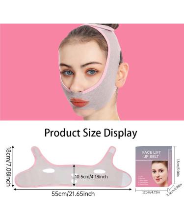 V Face Lifting Strap | Double Chin Strap V Shaped Face Shaper Reusable Lift Bandage Adjustable Double Chin Eliminator Fits Different Face Shapes - Buy Online on GoSupps.com