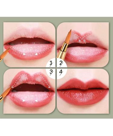 Androxeda Lip Brush - Portable Lip Applicator with Cap | Professional Makeup Tool for Lipstick & Lip Gloss | Natural Synthetic Bristles | Available in Blue Pink Gold Purple - Buy Online on GoSupps.com