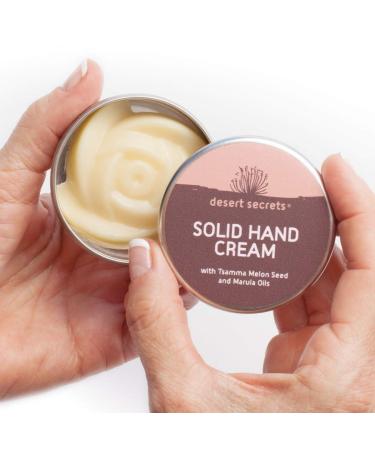 Desert Secrets Solid Hand Cream - Natural Moisturizer for Dry Skin with Marula Oil & Beeswax - 30g - Buy Online on GoSupps.com