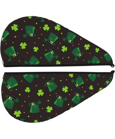 St. Patrick's Day Microfiber Hair Towel Wrap - Quick-Dry Hair Turban for Women & Girls - Buy Online on GoSupps.com