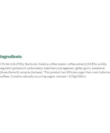 Starbucks Skinny Latte Iced Coffee 220ml - Refreshing and Low Calorie Drink - Buy Online on GoSupps.com