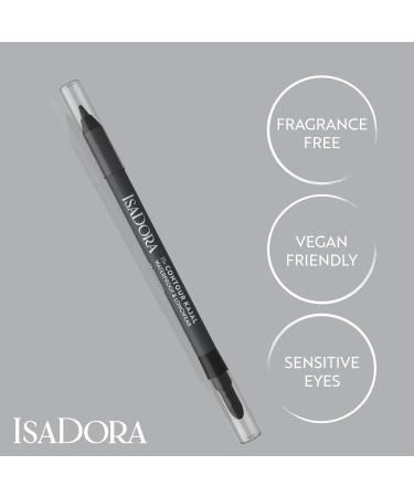  Isadora IsaDora Perfect Contour Kh l Strong Hold No Smudges Black Kohl Pencil Ideal for Smoky Eyes Highly Pigmented & Hypoallergenic Easy to Apply Eyeshadow Pencil Dark Grey - Buy Online on GoSupps.com