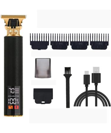 Buy Razor Electric Barber T9 - Upgraded LCD Rechargeable Retro Oil Head Carving Electric Razors (Black) | Fast International Shipping - Buy Online on GoSupps.com