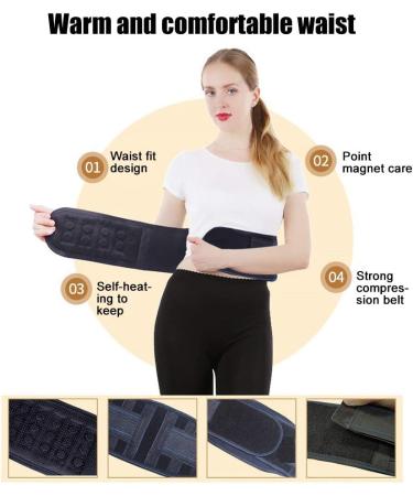 WOPOHY Adjustable Magnetic Therapy Belt | Self-Heating Lumbar Support Strap for Lower Back | Ideal Gift for Family & Parents - Buy Online on GoSupps.com