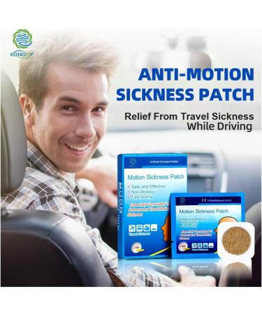 KONGDY Motion Sickness Patches - Anti Nausea Relief for Travel, Car, Sea, Air - CE FDA Certified (10) - Buy Online on GoSupps.com