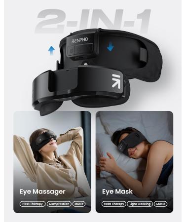 RENPHO Eye Massager - FSA HSA Eligible 2-in-1 Eyeris Shift with Bluetooth Sleep Mask for Eye Strain Relief 3 Pressures & Heats | Perfect Birthday Gift - Buy Online on GoSupps.com
