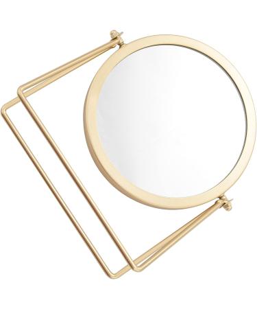 Cusstally Gold Backlit 360 Round Vanity Mirror for Lady Desktop Makeup - Buy Online on GoSupps.com