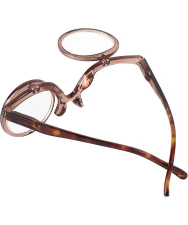 Buy Makeup Reading Glasses for Women - Flip Up Double Lens Magnifying Eyeglasses 2.5x | Stylish & Functional - Buy Online on GoSupps.com