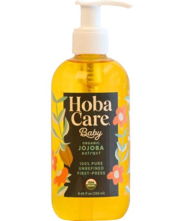 Organic Baby Care 100% Pure Jojoba Oil - Unrefined and Cold Pressed Body & Scalp Massaging Oil for Skin Hair and Nails - Helps to Fight Cradle Cap and Dry Skin (8.45 fl oz / 250 ml) Baby Organic Jojoba