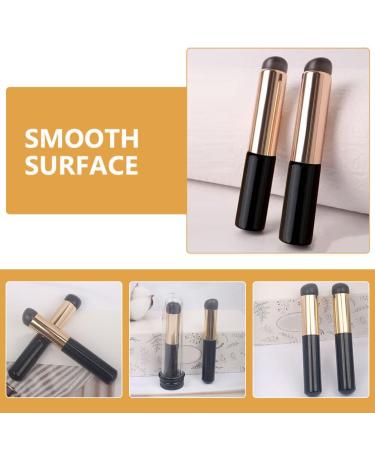 Baluue 6pcs Lip Brush Set - Silicone Lipstick Applicators with Lids | Portable & Easy to Clean Makeup Brushes for Lip Gloss & Concealer - Buy Online on GoSupps.com