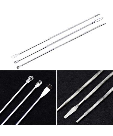 Stainless Steel Ear Pick Set - Wax Curette Remover - Double-End Ear Scoop Tool | 3x Set by ZSJHTC - Buy Online on GoSupps.com