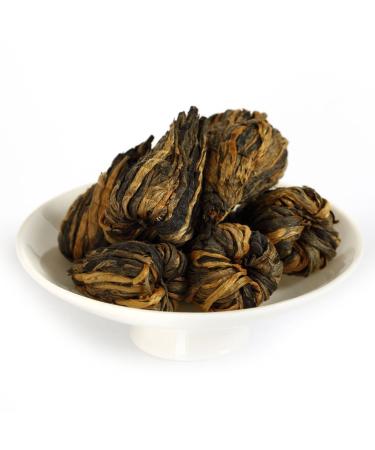 GOARTEA Noir Th - 100g (3.5 Oz) Nonpareil Supreme Hand Roll Yunnan FengQing Pagoda Dian Hong Dianhong Chinese Black Tea noir