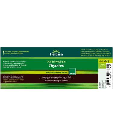  Herbaria Herbaria Pack of 1 box of 20g of organic thyme - Buy Online on GoSupps.com