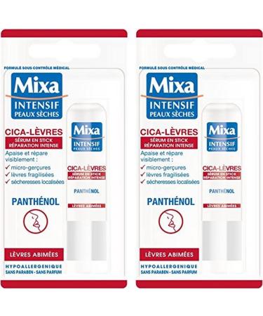 Mixa Cica Serum in Stick for intensive lip repair 2 pieces