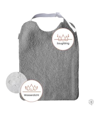 Buy Mimuselina Waterproof Adult Bibs - 3-Pack Terry Bibs for Seniors Elastic & Adjustable Neck Washable Perfect for Easy Mealtime Cleanup - Buy Online on GoSupps.com