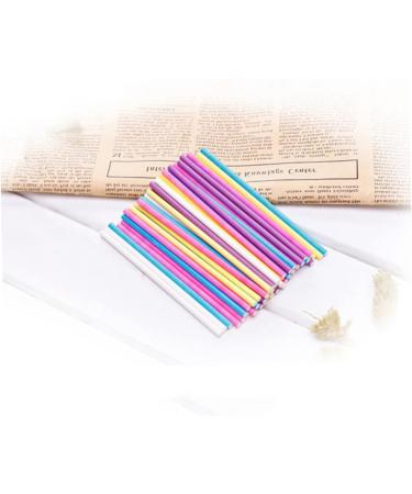 Zerodeko Candy Suckers 200pcs Colored Lollipop Sticks Cake Sticks Paper Sticks Paper Lollipop Sticks Cakepop Stick Music Accessories Decked Accessories Cotton 15c Biscuit Stick Marshmallow - Buy Online on GoSupps.com