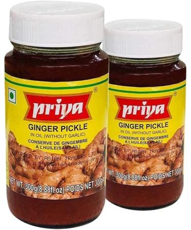Seelans Supertore | Priya Sweet Ginger Pickle 300G (Pack of 2) | Ginger Pickle | Indian Origin
