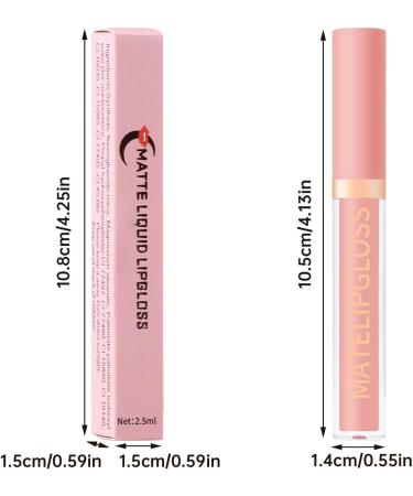 Liquid lipstick lip plumper makeup pigmented longlasting lip gloss velvet gift for girls and women E A 1 piece 1er Pack E - Buy Online on GoSupps.com
