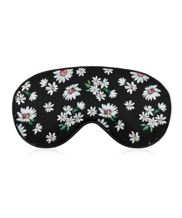 Sleep Mask Compatible with Little Daisy Flower Print Eye Mask with Adjustable Strap Breathable Eye Mask for Sleeping Funny Eye Sleep Shade Cover 1 Count (Pack of 1) Pattern (498)