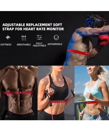 FitCent Replacement Breast Belt for Heart Rate Monitors - Waterproof & Adjustable Compatible with Suunto Movesense - Buy Online on GoSupps.com