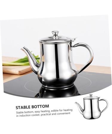 Milisten 1pc Stainless Steel Oil Pot Stainless Steel Cooking Supplies Vinegar Bottle Soy Sauce Bottle Household Leak Proof Soy Sauce Dispenser Leakage Proof Frying Grease Olive Oil Bottle - Buy Online on GoSupps.com