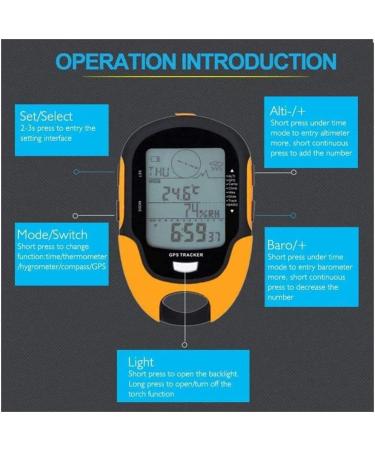 Digital Altimeter Barometer - IPX4 Waterproof for Outdoor Hiking, Camping, Climbing - Buy Online on GoSupps.com