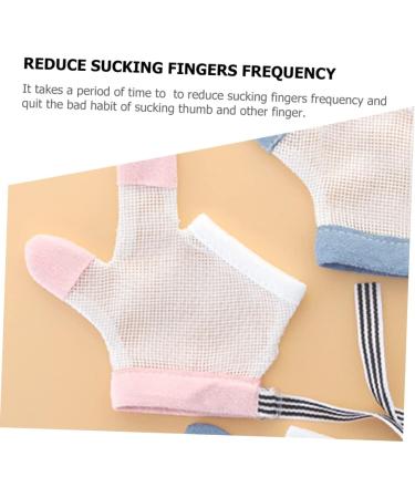 DOITOOL Kids Pink Net Biting Gloves 1 Pair | Children's Mittens for Baby Hands | 11X9.5CM - Buy Online on GoSupps.com