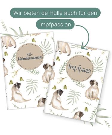 Wilhelm Fell Case for EU Pet ID Card - Personalized Cotton Cover for Dogs | Ideal Gift for Pet Owners - Buy Online on GoSupps.com