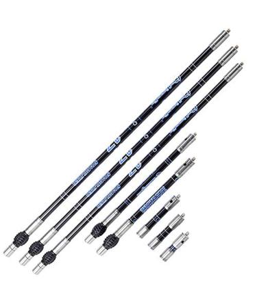 ZSHJGJR Archery Bow Stabilizer Balance Bar Rod System 3-30 Inch Carbon Fiber Stabilizer Damping Shock Absorber for Recurve Compound Bow 30inch blue