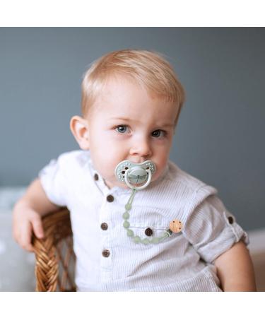 Buy WeSweet BPA Free Silicone Pacifier Chain - Stylish Baby Gifts for Boys & Girls (Green & Purple) - Safe & Durable - Buy Online on GoSupps.com