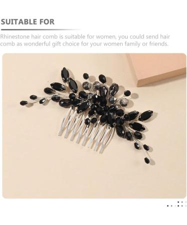 Beaupretty Hair Comb Decor Comb Crystal Women's Hair Wedding Hair Side Comb - Buy Online on GoSupps.com
