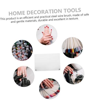 Housoutil 1 Set Nail Display Board Nail Art Tips Chart Display Strips Nail Tip Display Board Acrylic Display Risers Nail Color Card Display Board Sample Display Stand Stainless Steel Bracket - Buy Online on GoSupps.com