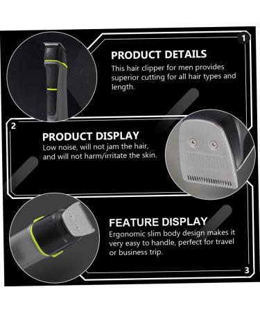 Angoily 1 Set Electric Hair Clipper & Beard Trimmer - Professional Barber Supplies for Home Hair Cutting - Buy Online on GoSupps.com