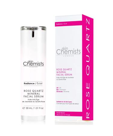 skinChemists Rose Quartz Mineral Facial Serum - Elevate Your Skincare with Exfoliation Skin Renewal & Firming Benefits - 1.1 oz (30 ml - Buy Online on GoSupps.com
