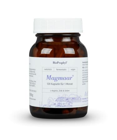Bioprophyl Magmaar - 750 mg L -arginine base with zinc and selenium and vitamins niacin and B12 - maneuver for fertility and reproduction - 120 vegetarian capsules